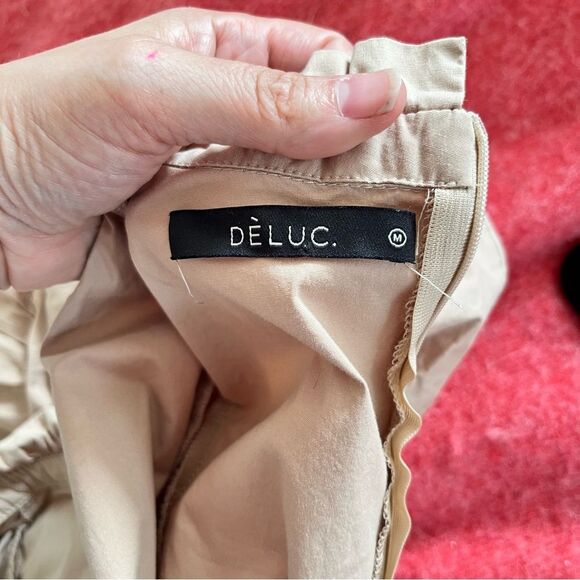 Deluc Tan "Sarah" Ruffle Dramatic Sleeveless Blouse - Picture 4 of 12